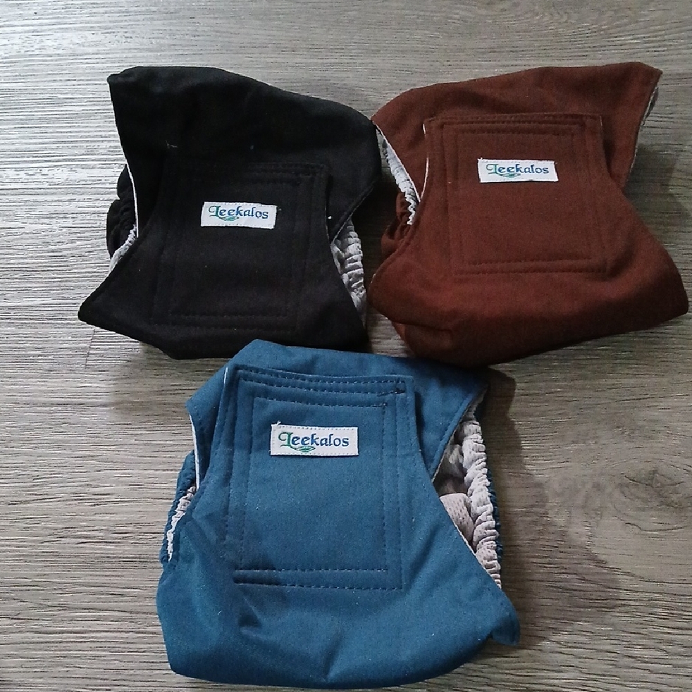 Leekalos Reusable Male Belly Bands Diaper Set of 3  Sz S NWOT